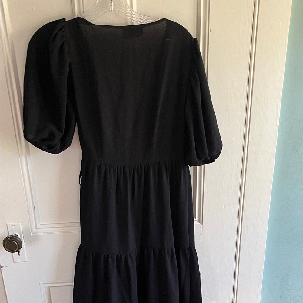 ASOS Elegant Black Long Sleeve Dress - Picture 4 of 4